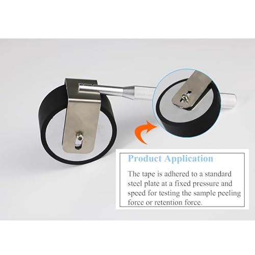 Rodillo manual, herramienta de prueba adhesiva estándar, rueda de presión para pruebas de adherencia de cinta, cinta de sellado y película protectora