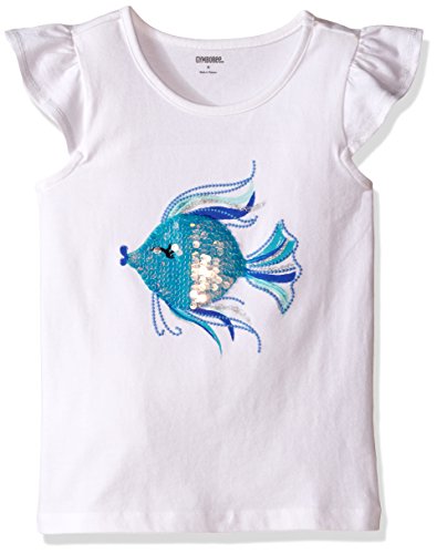 Gymboree Girls' Sparkle Fish Flutter Sleeve Graphic Tee