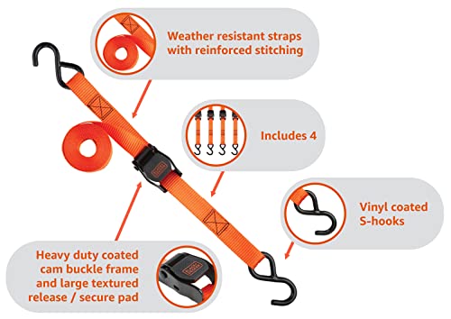 Sangle d'arrimage 408 kg BLACK+DECKER avec boucle autobloquante rapide