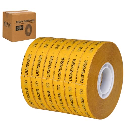 Image of GGR Supplies ATG Tape Refills, 1 /2 Inch x 36 Yards (Pack of 72), Acid-Free Adhesive Transfer Tape, Double-Sided Reverse Wound ATG Gun Refills for Picture Framing, Scrapbooking, Crafts and Packaging