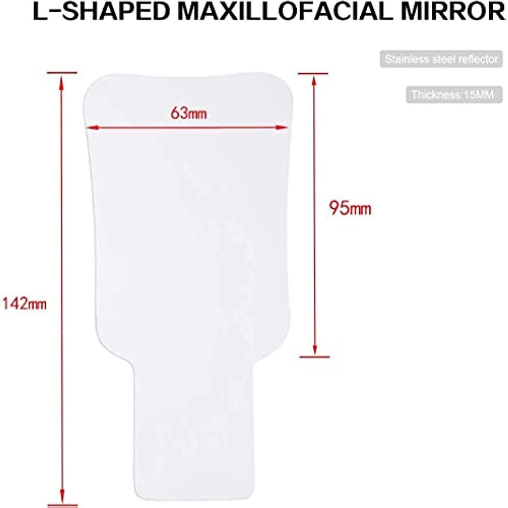 ELSHY LED Orthodontics Mirror Dental Double-Sided Reflector, Anti-Fog Dental Mirror with Light pour Clinique Dentaire Dents Bouche Réflecteur Photographie Miroir Outils Dentaires