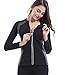 Produktbild Novasoo Damen Abnehm Neopren SCR Sweat Sauna Anzug Taille Trainer Reißverschluss Weste Korsett Body Shaper Mantel(MEHRWEG) (M, Long Sleeve)