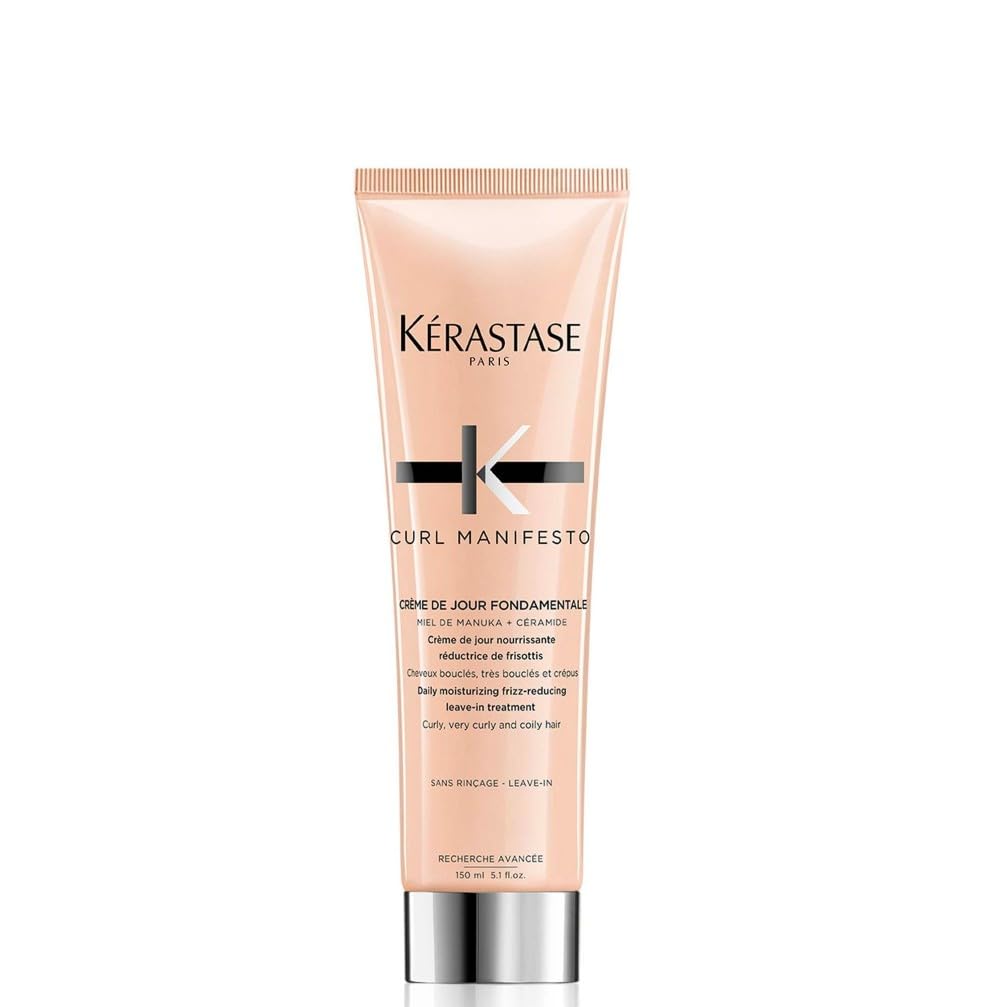 Kérastase, Curl Manifesto, Crema Anti-Crespo Senza Risciacquo, Per Capelli Ricci, Crespi & Mossi, De Jour Fondament, 150 ml