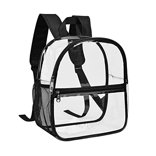 Generisch Mochila transparente aprobada por el estadio impermeable transparente para eventos de trabajo y deportes Mochilas geniales para niños, Negro , Talla única
