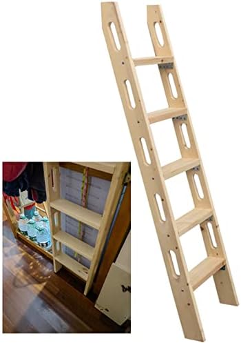 Ccsh Bunk Bed Ladder Durable Bunk Bed Ladder/Replacement Ladder, Universal Space-Saving Motorhome Step Ladder, Extra Long Climb Ladder Load 200kg/ 440 Lbs (Size : 125cm/49)