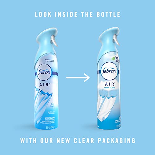 Image of Febreze Odor-Fighting Air Fresheners, Linen Sky, 8.8 Oz, Carton Of 6 Fresheners