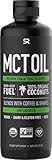Premium MCT Oil derived from Organic Coconuts | Great in Keto Coffee ,Tea, Smoothies & Salad Dressings | USDA Organic, Non-GMO Project Verified & Vegan Certified (Unflaovred)