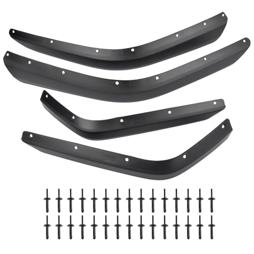 4Pcs Front & Rear Fender Flares Extensions Replacement for 2019-2024 Jeep Gladiator JT 2/4 Doors Wheel Fender Liner JT Low Clearance Fender Flares