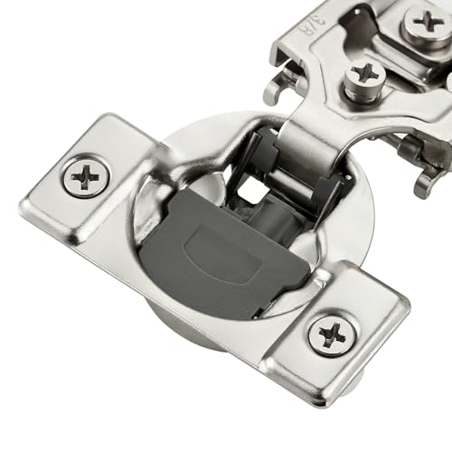 Image of Ravinte 30 Pack 15 Pairs 3 /8 Inch Overlay Soft Close Hinges for Kitchen Cabinet Satin Nickel Hidden Stainless Steel Concealed Hinges self Closing