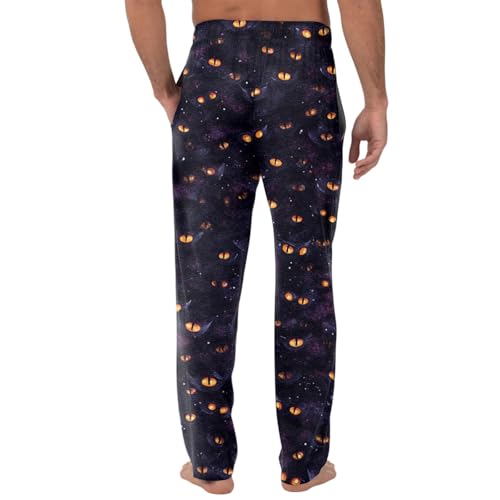 Men's Pajama Pants Halloween Funny Loose Fit Pj Pants Drawstring Elastic Waist Casual Holiday Pajama Bottoms3