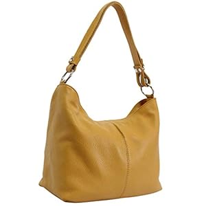 Damen Leder Handtasche Schultertasche Umhängetasche Hobo bag GL005
