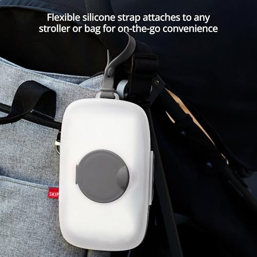 Image of Skip Hop On-The-Go Wipes Dispenser, Grab & Go, Grey