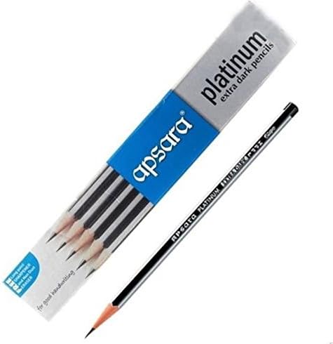 1 X 20 Apsara Extra Dark School Wooden Pencil Hb Black + 2 Sharpener + 2 Erasers Lot