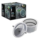 GRANDE CAPACITE: Essoreuse de 4,4 litres mesurant 24,5 x 16 cm pratique pour rinsage et sechage de salades herbes ou legumes en cuisine au quotidien