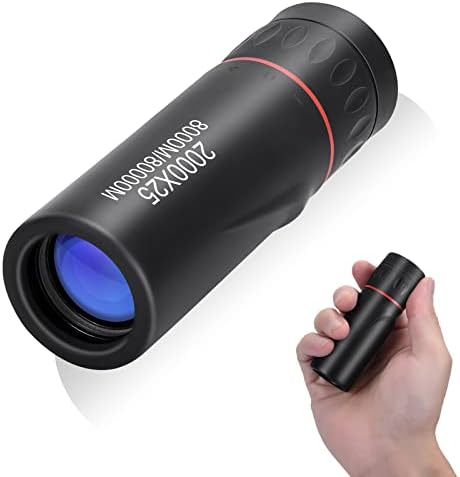 Emulino 25x2000 Monocular Telescope High Definition Low Night Vision Monocular for Bird Watching Camping Hiking Sports Travel Scenery