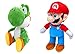 Produktbild Super Mario/Nintendo 28S3 Mario (30 cm) und Yoshi(27 cm) Plüsch, Plüschtiere, 2 Figuren erhältlich (Super Mario und Yoshi), Rot und Blau (Grün und Weiß)