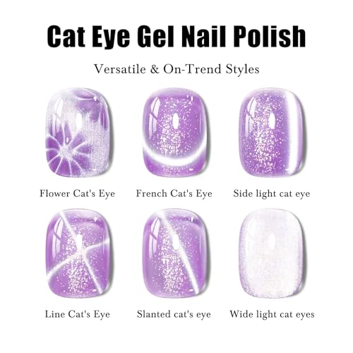 Esmalte Gel para Uñas Cambio de Color Cat Eye 12 Piezas miniatura 6