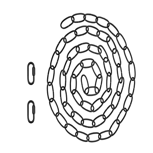 Image of Aspen Creative 21108-81,Steel 6 Feet Heavy Duty Chain & Quick Link Connector for Hanging Up Maximum Weight 40 Pounds-Lighting Fixture /Swag Light /Plant in Oil Rubbed Bronze.11 Gauge.