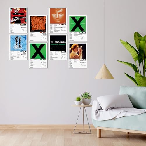 Image of Wonder Hub Wall Posters 8x12 inch (A4 Size) Included Self Adhesive on Back Wall Decor Posters Wall Art For Bedroom, Living room, Office, Dining Room (Ed Sheeran)