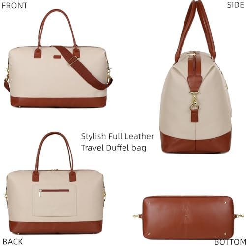 Baosha Vegan Leather Women Travel Weekender Bag Carry on Overnight Bag Large Hospital bag Stylish HB-143