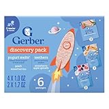 Gerber Stage 3 Baby Snacks Discovery Pack, Yogurt Melts, Teething Wafers, 6PK