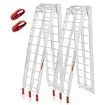 BUCKYS-2pcs-75ft-Folding-Motorcycle-Aluminum-Arched-ATV-Loading-Ramps-lb-Capacity