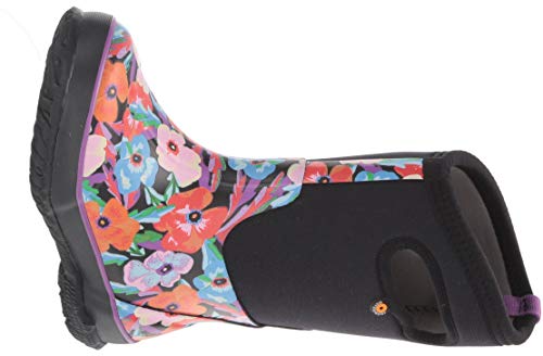 Image of BOGS Girl's Classic Water Pansies (Toddler /Little Kid /Big Kid) Black Multi 4 Big Kid M