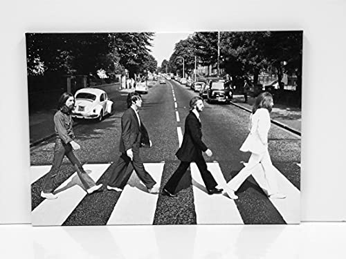 BaikalGallery CUADRO LIENZO BEATLES ABBEY ROAD Tamaño 50x70cm (P1052) Impreso en canvas de algodón de 320gr. Tensado en bastidor 2cm de grosor. Acabado Mate