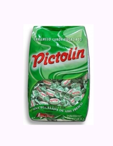 Eukalyptus Karamellbonbons, Klassisch, 1 kg Beutel, 3er Pack