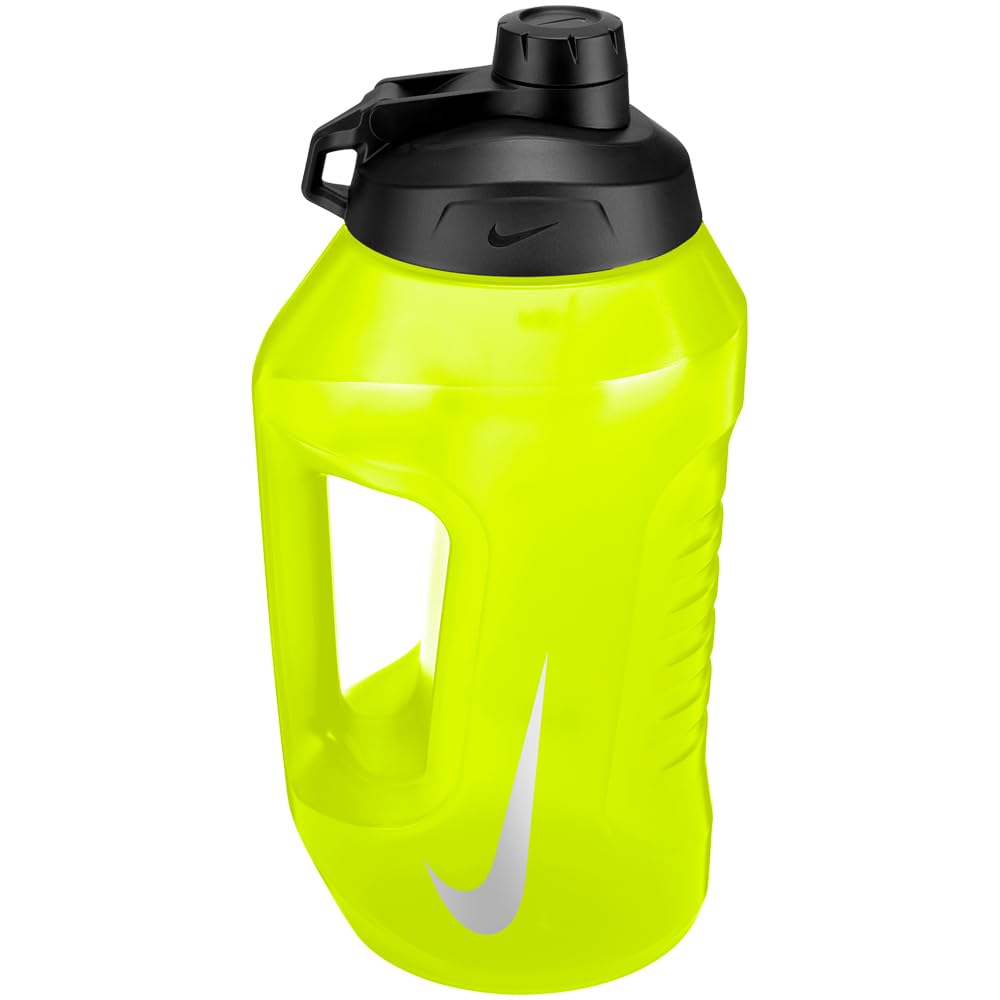 NIKE Super Jug 72oz 2.129 ml Trinkflasche Sportflasche Fitness Training große Wasserflasche, Volt/Black/Metallic Silver