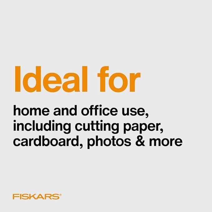 Fiskars All Purpose Scissors, High Performance Cutting, Stainless Steel Blades, Ergonomic and Comfort Handles, Perfect for Arts and Crafts and The Office, Scissors for Office image 3