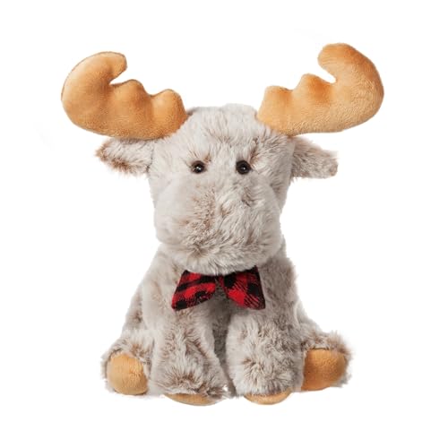 Image of Apricot Lamb Soft Toys Moose Plush Grey Reindeer Elk Wapiti Stuffed Animal Soft Cuddly Perfect for Child (Reindeer, 8 Inches)