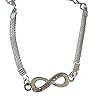 Bracelet Infini plaqué Argent en Alliage de Zinc chaîne Strass Bracelet pour Homme Femme Bijoux de Mode #1