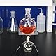 Labasics Glas 1000ml Einhals-Kochkolben mit Flachem Boden, Flat Bottom Boiling Flask Glaskolben mit 24/40 Standard-Außengelenk (1000ml)