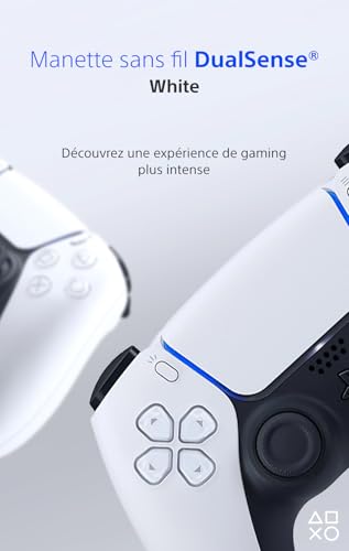 Playstation Sony, Manette 5 officielle DualSense, Sans fil, Batterie rechargeable, Bluetooth, Compatible avec PS5 et PC, Couleur : Bicolore