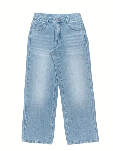 Baggy Jeans for Woman Straight Leg Streetwear Pants Casual Loose fit Fashion Bottoms 5