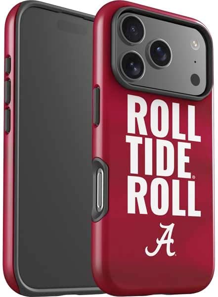 Skinit Impact Phone Case Compatible with iPhone 17 Pro Max - Officially Licensed University of Alabama Roll Tide Roll Design