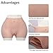 EQAIWUJIE Silicone Panties For Crossdressers Hip Enhancer Butt lift Silicone Panty Shaper Crossdressing Underwear Transgender Dragqueen (Tan, Large)