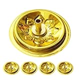 HOMSFOU 5 Stück Öllampen Ersatz Schwimmdochtscheibenhalter aus Aluminium Kompakt Tragbar Zubehör für Hausaltäre Meditation und Kerzenzeremonien