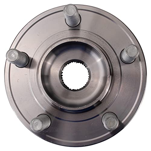 Image of TRQ Front Left and Right Wheel Bearing and Hub Assembly Set 2 Piece Compatible with 2015-2017 Ford Mustang Shelby GT350 2018-2021 Mustang GT 2017-2022 GT