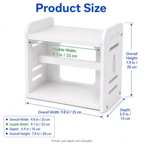 3-in-1 Thermal Label Holder Stand for 4×6, Roll & Fan-Fold Label Organizer - Image 2