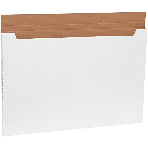 Image of Top Pack Supply Jumbo Fold-Over Mailers, 36 inch x 24 inch x 1 inch, White (Pack of 20)