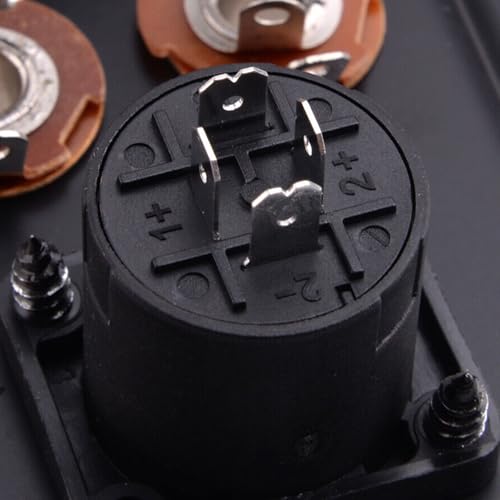 6 feet speakon cable to bare wire 12 gauge 4 wires speakon twist lock plug to open end cables with nl4mp socket for chuchero home audio pa dj stage - 1 pack 4 conductors