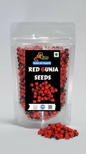 Image of Rakt Gunja /Chirmi /Red Gunja /(200 Grams) lal gunja Seeds for Pooja (2 packs of 100 Grams)