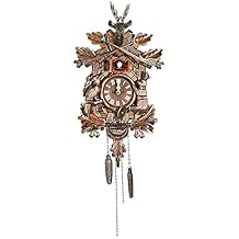 Retro Cuckoo Wall Clock, Traditional Handcrafted Home Decor Hanging Cuckoo Clock, Auto Swing Pendulum Home Decor for Living Room, Dining Room, Parlor
