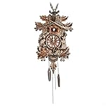 Vintage Cuckoo Wall Clock, Forest Style, Brown, 9.84*3.94*18.9in, Adjustable Volume, Hourly Chime, Night Mode, Silent Clock