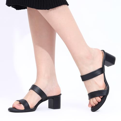 Image of TRASE Block Heels Sandals For Women, Sassy-I Stylish & Comfortable Footwear