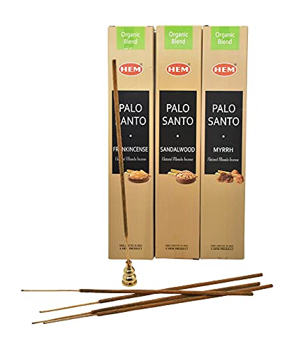 Bio Räucherstäbchen nachhaltig Hem Organic 3er Set mit Stäbchenhalter Premium-Qualität Cover