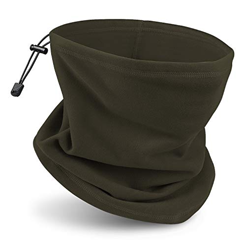 JEEZAO Multifunktionstuch Schlauchschal Elastische Polarfleece, Halswärmer Mundschutz Schal Winddicht für Herren Damen für Motorradfahren, Laufen Cover