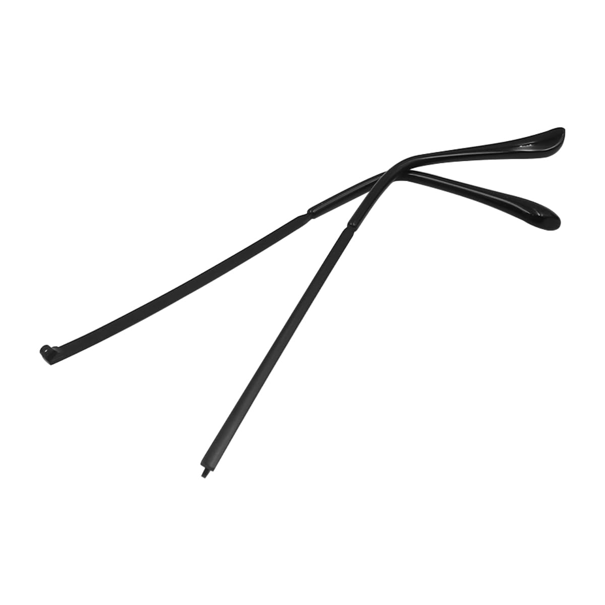 PATIKIL 5 Paia Di Aste Occhiali Di Ricambio In Silicone Nero - Antiscivolo, Foro 0.9-1.2mm, Per Montature Sottili - 2